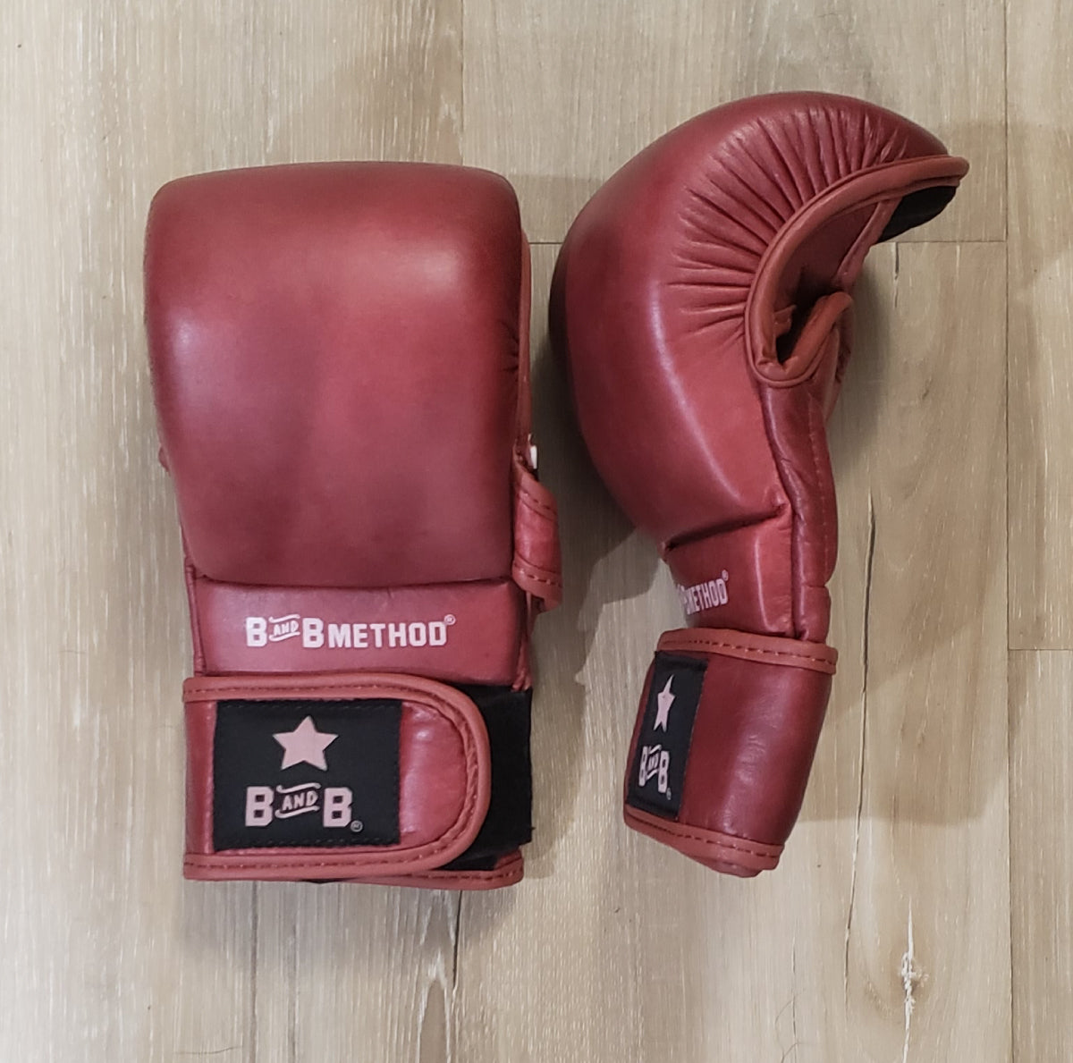 Boxing Gloves - Red Leather Boxing Gloves