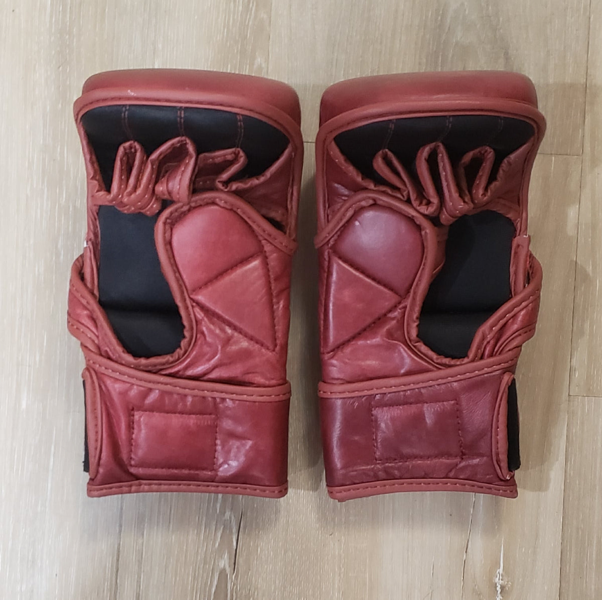 Boxing Gloves - Red Leather Boxing Gloves