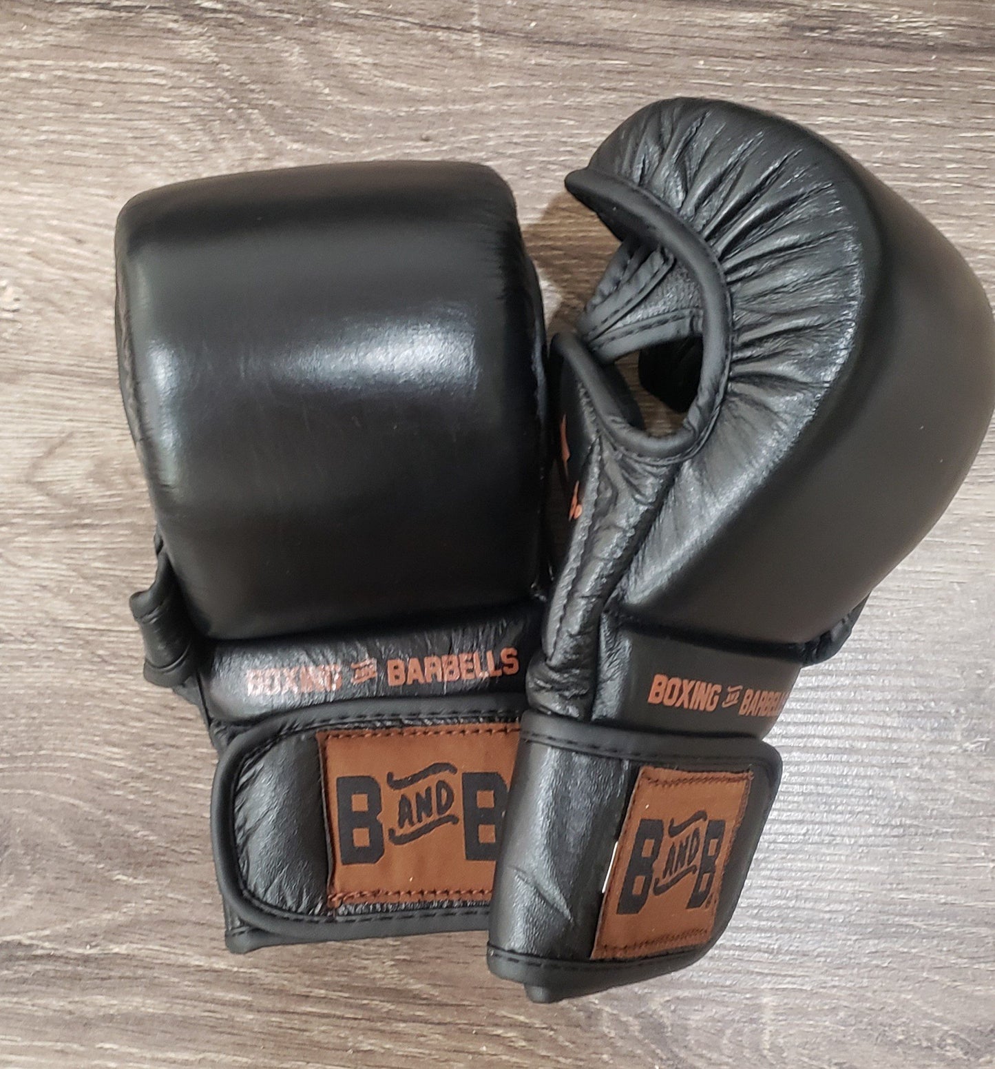 Boxing Gloves - Black Leather Boxing Gloves