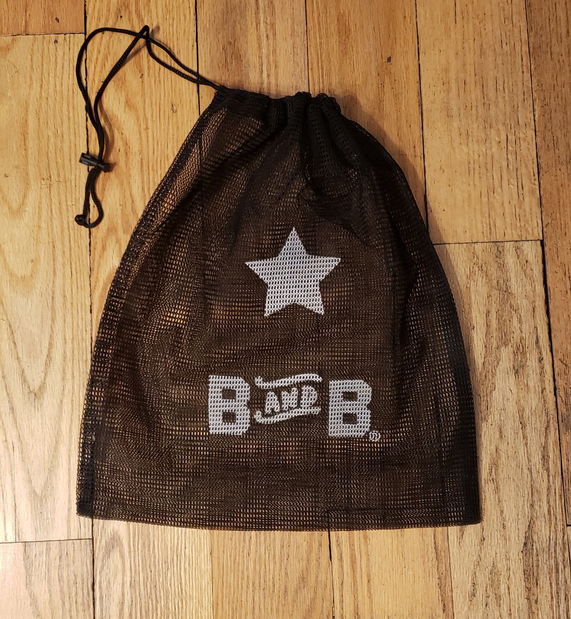 black mesh bag