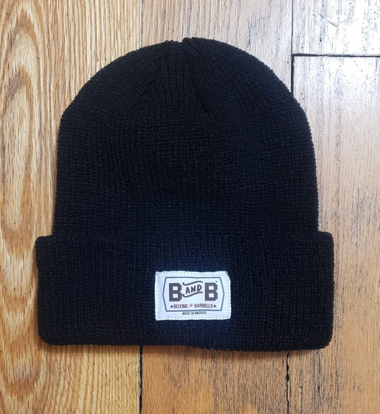 black beanie